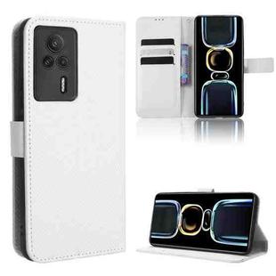 For Xiaomi Redmi K60E 5G Diamond Texture Leather Phone Case(White)