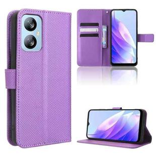 For Blackview A52 Diamond Texture Leather Phone Case(Purple)