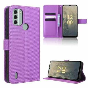 For Nokia C31 Diamond Texture Leather Phone Case(Purple)