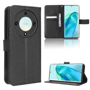 For Honor X9A / X40 / Magic5 Lite 5G Diamond Texture Leather Phone Case(Black)