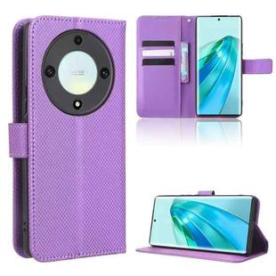 For Honor X9A / X40 / Magic5 Lite 5G Diamond Texture Leather Phone Case(Purple)