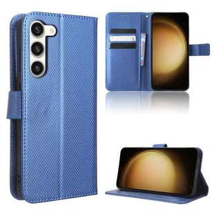 For Samsung Galaxy S23 5G Diamond Texture Leather Phone Case(Blue)