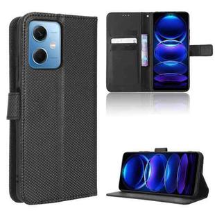 For Xiaomi Poco X5 5G / Redmi Note 12 5G Diamond Texture Leather Phone Case(Black)