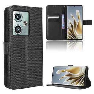 For ZTE nubia Z50 Diamond Texture Leather Phone Case(Black)