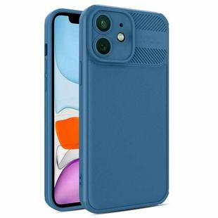 For iPhone 11 Twill Texture TPU Shockproof Phone Case(Blue)