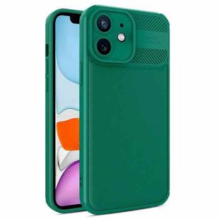 For iPhone 11 Twill Texture TPU Shockproof Phone Case(Green)