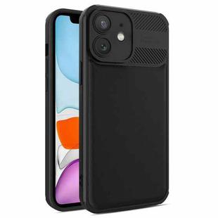 For iPhone 11 Twill Texture TPU Shockproof Phone Case(Black)