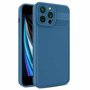 For iPhone SE 2022 / 2020 / 7 / 8 Twill Texture TPU Shockproof Phone Case(Blue)