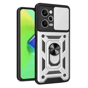 For Xiaomi Redmi Note 12 Pro 5G Sliding Camera Cover Design Phone Case(Silver)