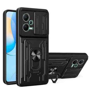 For Xiaomi Redmi Note 12 5G Sliding Camshield Card Phone Case(Black)