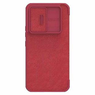 For Samsung Galaxy A54 5G NILLKIN QIN Series Pro Sliding Camera Cover Design Leather Phone Case(Red)