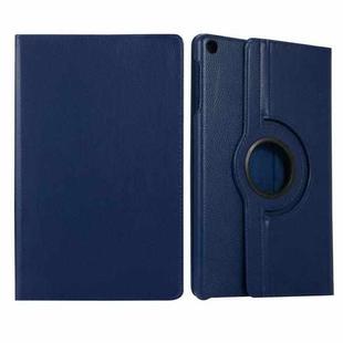 For Huawei Matepad SE 10.4 360 Degree Rotation Litchi Texture Tablet Leather Case(Dark Blue)