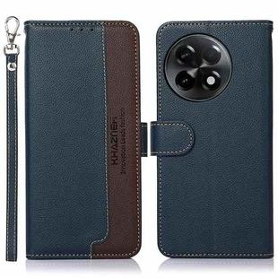 For OnePlus Ace 2 5G / 11R 5G KHAZNEH Litchi Texture Leather RFID Phone Case(Blue)