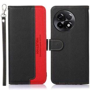 For OnePlus Ace 2 5G / 11R 5G KHAZNEH Litchi Texture Leather RFID Phone Case(Black)