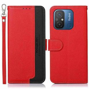 For Xiaomi Redmi 12C / Redmi 11A KHAZNEH Litchi Texture Leather RFID Phone Case(Red)