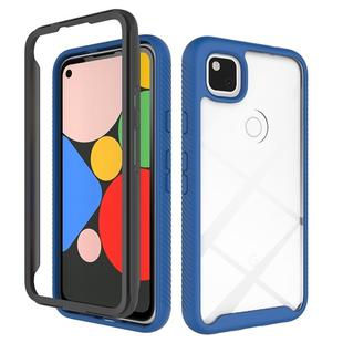 For Google Pixel 4a Starry Sky Solid Color Series Shockproof PC + TPU Protective Case(Royal Blue)