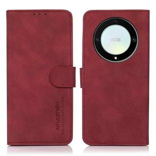 For Honor X9a / X40 5G KHAZNEH Matte Texture Leather Phone Case(Red)