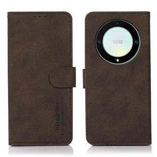 For Honor X9a / X40 5G KHAZNEH Matte Texture Leather Phone Case(Brown)