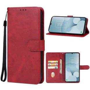 For TCL 40 XL Leather Phone Case(Red)