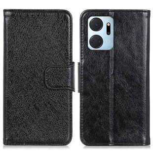 For Honor X7a 4G Nappa Texture Flip Leather Phone Case(Black)