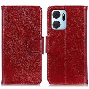 For Honor X7a 4G Nappa Texture Flip Leather Phone Case(Red)