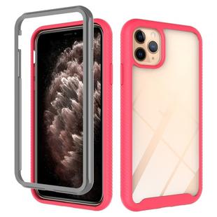 For iPhone 11 Pro Max Starry Sky Solid Color Series Shockproof PC + TPU Protective Case(Red)