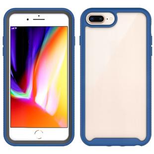 For iPhone 6 Plus / 7 Plus / 8 Plus Starry Sky Solid Color Series Shockproof PC + TPU Protective Case(Royal Blue)