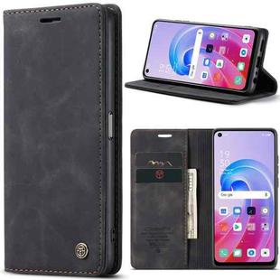 CaseMe 013 Multifunctional Horizontal Flip Leather Phone Case For OPPO A96 4G / A36 4G／A76 4G／K10 4G ／Realme 9i 4G (Black)