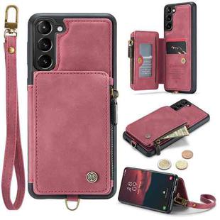 For Samsung Galaxy S23 5G CaseMe C20 Multifunctional RFID Leather Phone Case(Red)