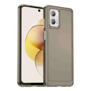 For Motorola Moto G73 Candy Series TPU Phone Case(Transparent Grey)