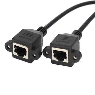 RJ45 Female to Female LAN Extension Cable with Screw Lock, Length:30cm
