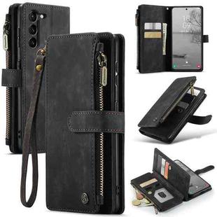 For Samsung Galaxy S23 5G CaseMe C30 Multifunctional Leather Phone Case(Black)