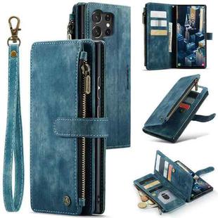For Samsung Galaxy S23 Ultra 5G CaseMe C30 Multifunctional Leather Phone Case(Blue)