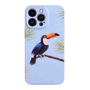 For iPhone 13 Pro Film Craft Hard PC Phone Case(Parrot)