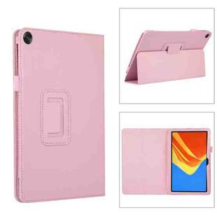 For Huawei MatePad SE 10.4 Litchi Texture Leather Tablet Case with Holder(Pink)