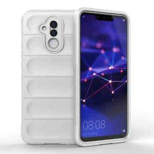 For Huawei Mate 20 Lite Magic Shield TPU + Flannel Phone Case(White)
