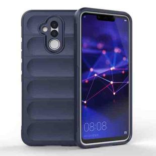 For Huawei Mate 20 Lite Magic Shield TPU + Flannel Phone Case(Dark Blue)