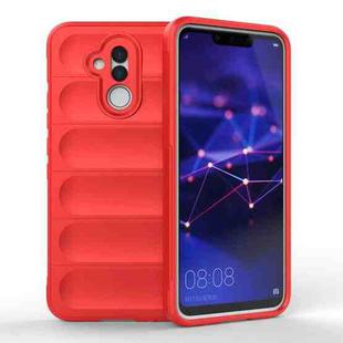 For Huawei Mate 20 Lite Magic Shield TPU + Flannel Phone Case(Red)