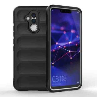 For Huawei Mate 20 Lite Magic Shield TPU + Flannel Phone Case(Black)