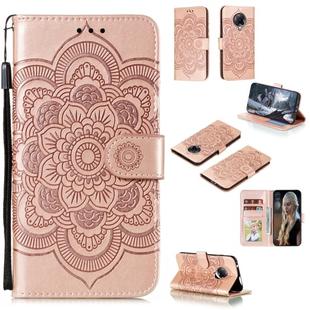 For Xiaomi Redmi K30 Pro Mandala Embossing Pattern Horizontal Flip PU Leather Case with Holder & Card Slots & Walle & Lanyard(Pink)