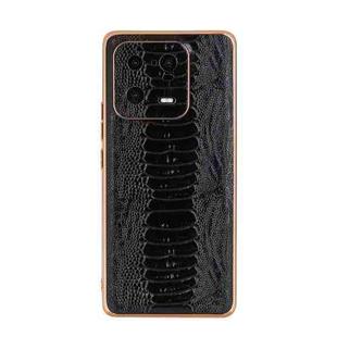 For Xiaomi 13 Pro Genuine Leather Weilai Series Nano Electroplating Phone Case(Black)