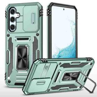 For Samsung Galaxy A54 5G Armor PC + TPU Camera Shield Phone Case(Alpine Green)