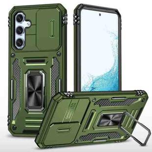 For Samsung Galaxy A54 5G Armor PC + TPU Camera Shield Phone Case(Green)
