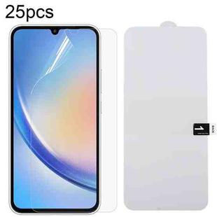 For Samsung Galaxy A34 25pcs Full Screen Protector Explosion-proof Hydrogel Film