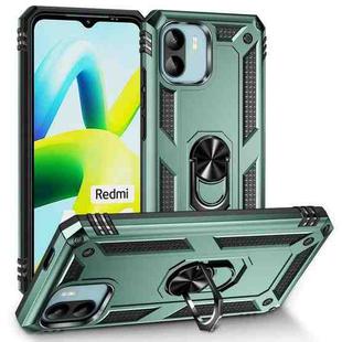 For Xiaomi Redmi A1 Shockproof TPU + PC Phone Case with Holder(Dark Green)