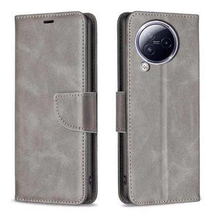 For Xiaomi Civi 3 5G Lambskin Texture Pure Color Flip Leather Phone Case(Grey)