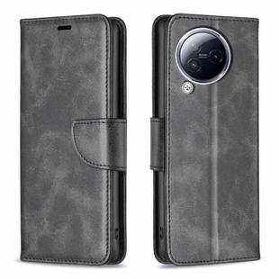 For Xiaomi Civi 3 5G Lambskin Texture Pure Color Flip Leather Phone Case(Black)