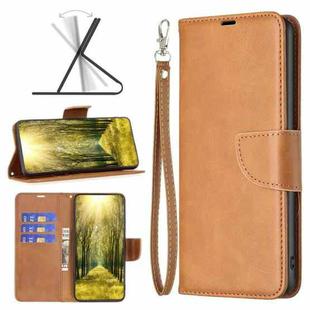 For Xiaomi Redmi Note 13 Lambskin Texture Pure Color Flip Leather Phone Case(Yellow)