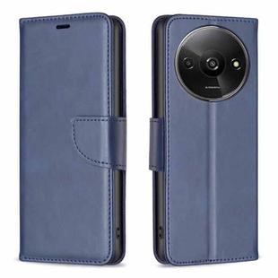 For Xiaomi Redmi A3 Lambskin Texture Pure Color Flip Leather Phone Case(Blue)
