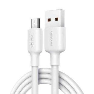 USAMS US-SJ608 U84 2A USB to Micro USB Charging Data Cable, Cable Length:2m(White)